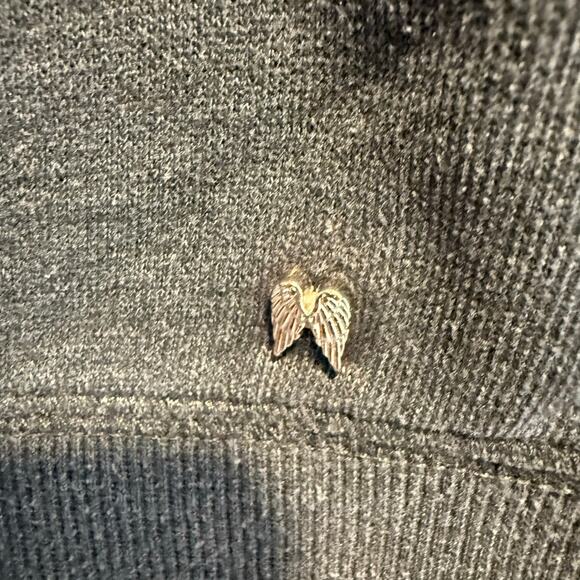 Victoria secret grey angel hoodie full zip size XS with angel wings - Picture 3 of 7